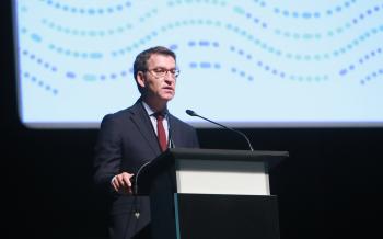 El titular de la Xunta participó en la V Conferencia de la Plataforma de Grupos de Interés Atlánticos, Economía Azul en el área Atlántica de la UE